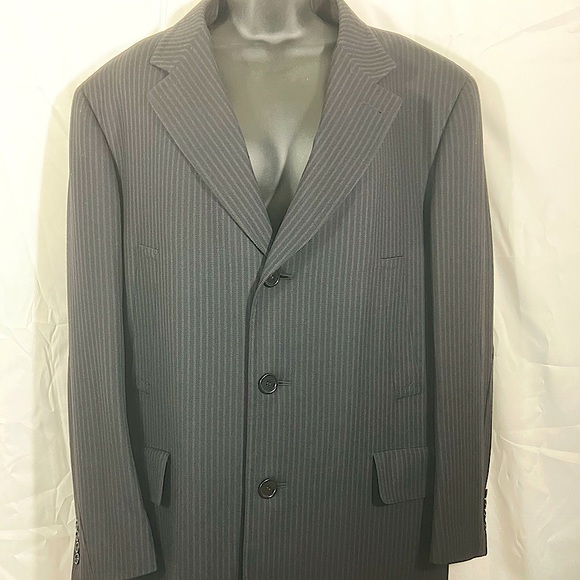 VENTAGE CANALI FOR BLOOMINGDALES MEN'S 100% WOOL/CUPRO OVER COAT SIZE 56-R
